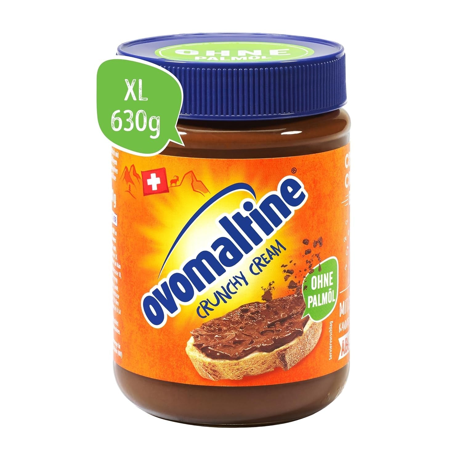 Ovomaltine OVO BREAK Oblea y barra de chocolate: un snack crujiente con el sabor inconfundible de nuestra popular Creme Crocante, naturalmente sin aceite de palma (4 x 39 g)