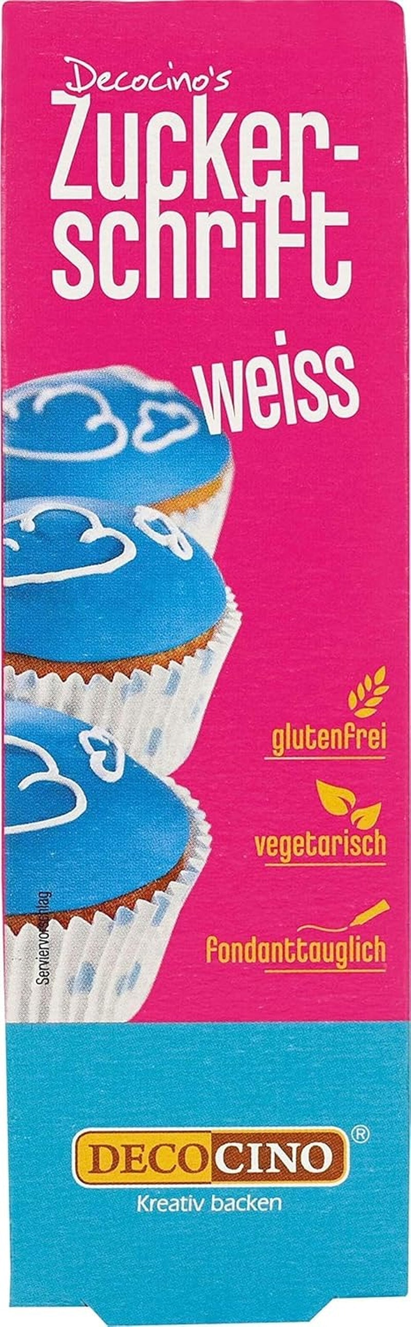 Decocino Letras de azúcar rojo - Letras para colorear alimentos - Práctico tubo para etiquetar fondant y glaseado - ¡Decoraciones para hornear pasteles, tartas y cupcakes! (Paquete de 2)
