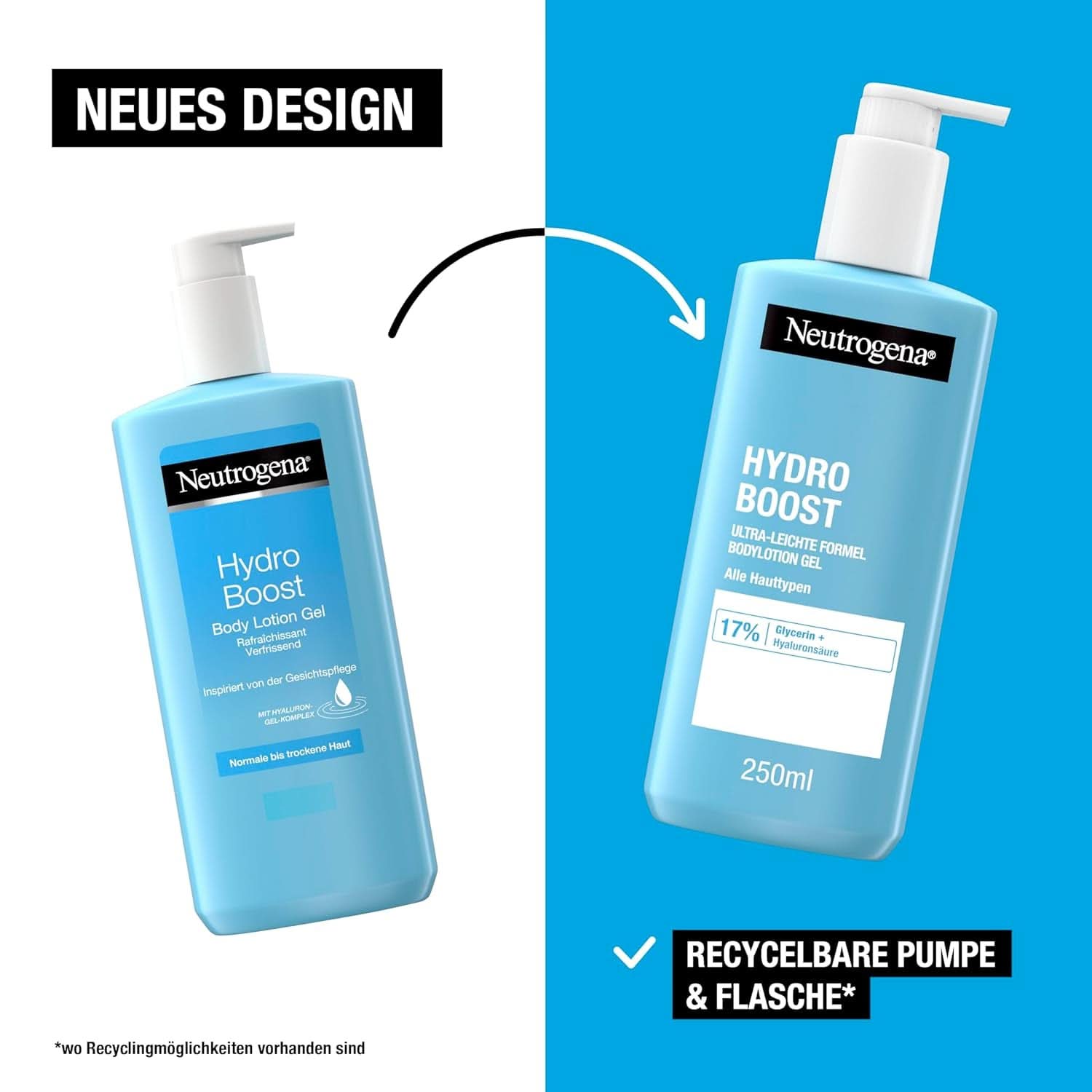 Neutrogena Hydro Boost Gel Loción Corporal Fórmula Ultraligera para pieles finas, 250 ml Cosmética y Belleza Naty Shop