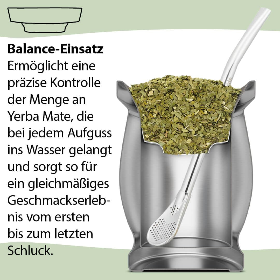 Juego de Té Mate Bio ● 3 Surtidos de Mate + Taza de Mate de Acero Inoxidable de Doble Pared + Bombilla + Instrucciones de Preparación (Negro)