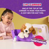 Little Live Pets Mi cachorro realmente real - Parches; Cachorro interactivo; más de 60 sonidos/reacciones; apariencia realista; 1 de 72 variantes; set de juego con bolsa de transporte; pilas incluidas; edades 5+