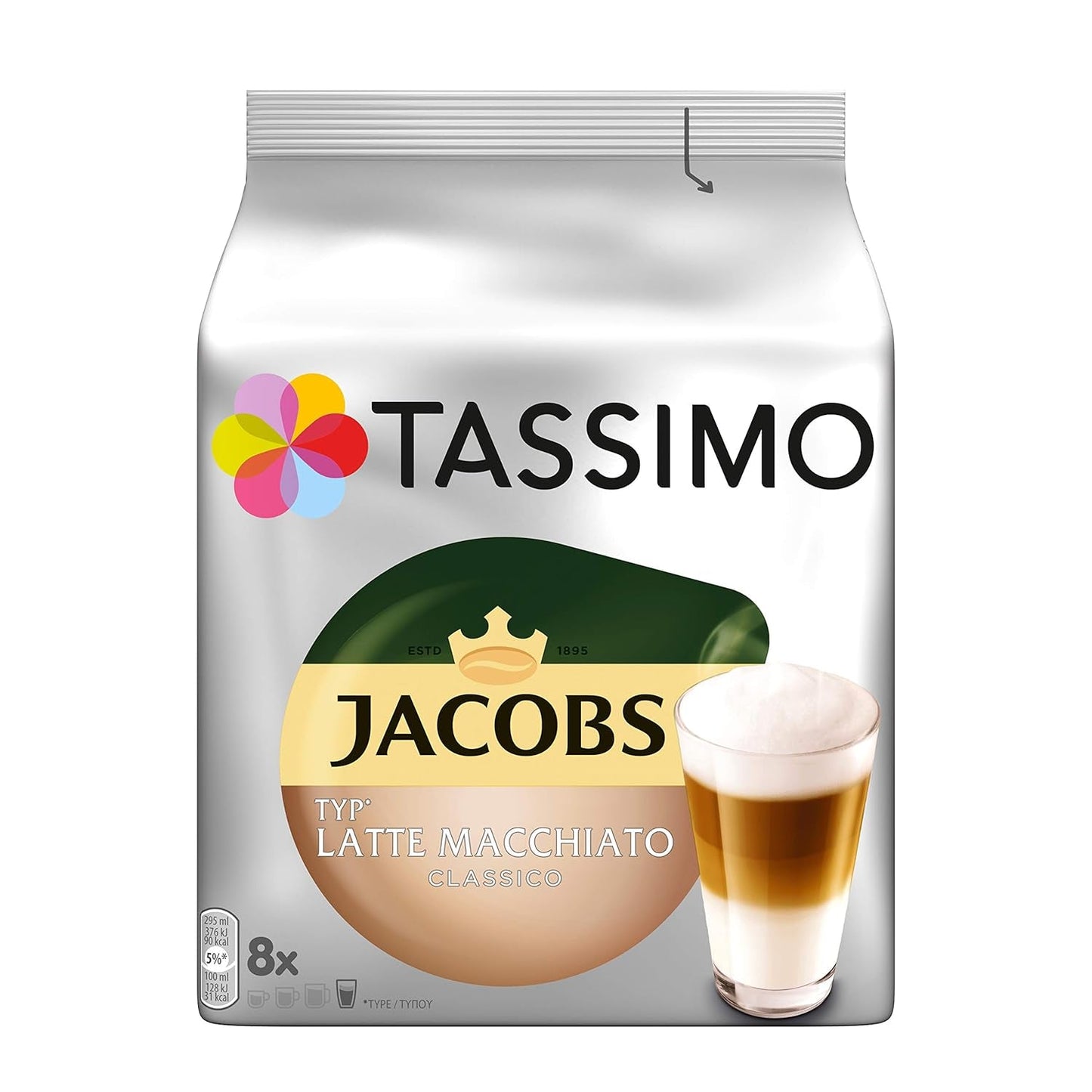 Tassimo Kapseln Probierbox, Vielfaltspaket, 64 almohadillas, 5 clasificados