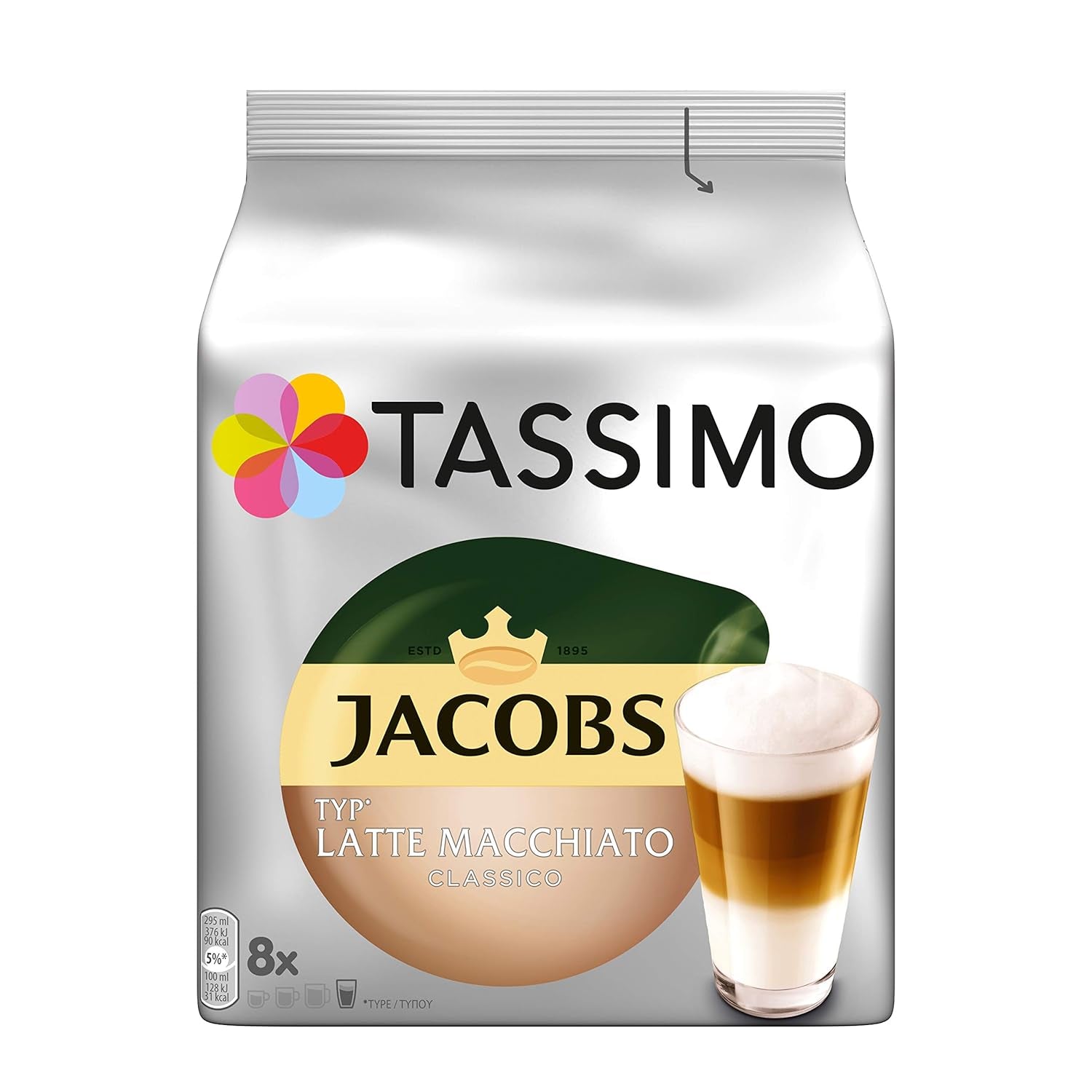 Tassimo Kapseln Probierbox, Vielfaltspaket, 64 almohadillas, 5 clasificados