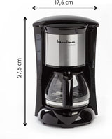 FG150813 Cafetera Subito, 6 tazas, Negro/Acero inoxidable