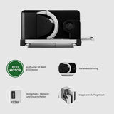 Ritter Icaro 5 Cortadora Eléctrica Multifunción Plegable y Cortadora de Pan Metálica con Motor Ecológico, Made in Germany Trituradoras y Rebanadoras Naty Shop