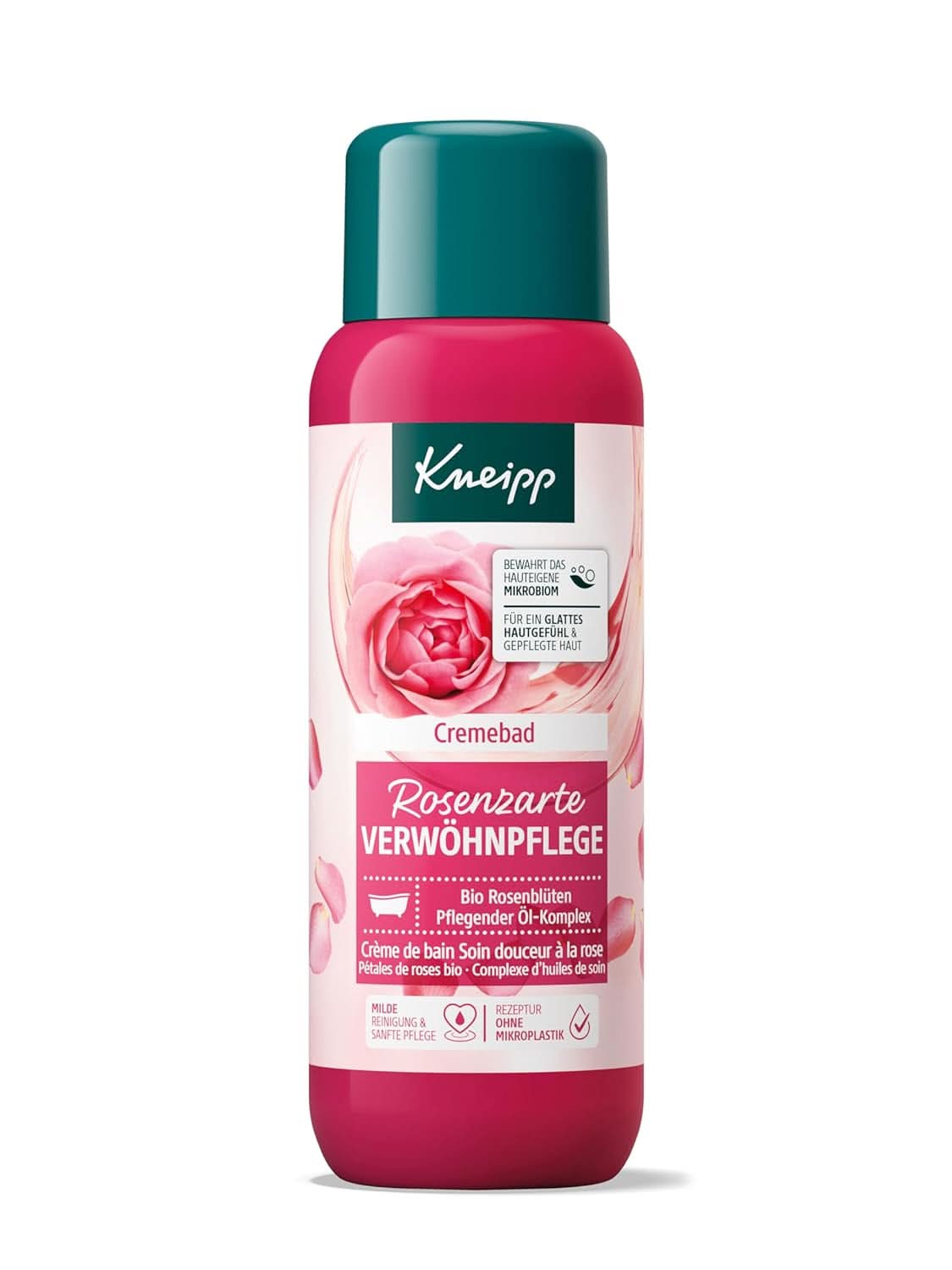 Kneipp, aditivo para el baño con extracto de flores de rosas biológicas de alta calidad y un complejo de aceites nutritivos, 400 ml Ducha y baño Naty Shop
