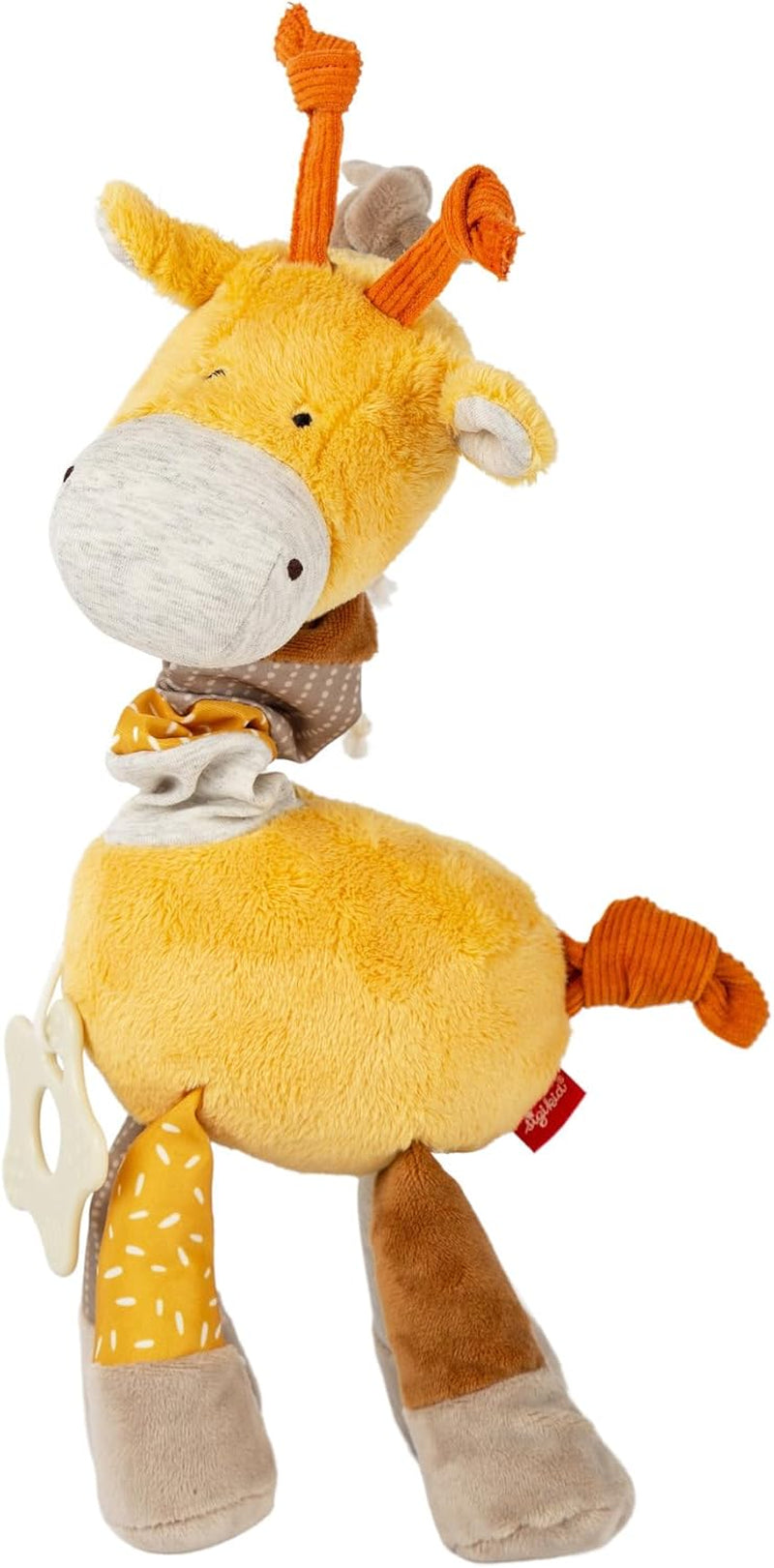 SIGIKID 40104 Pez activo Baby Activity PlayQ Juguete para niños niñas y niños recomendado a partir de 3 meses multicolor Bebe Toys Naty Shop Amarillo/beige/jirafa