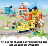 LEGO DUPLO Town Gran ferrocarril interactivo, juguete de construcción para niños pequeños a partir de 3 años, locomotora Push & Go con luces y sonidos, piezas de vía, juguete educativo para preescolares 10428 Juegos de construcción Beuche den LEGO-Store