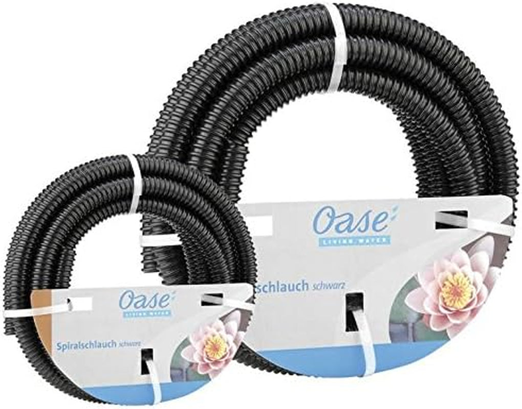 Manguera espiral negra Oase 1 1/2", 5 m - sección de manguera de material PVC, adecuada para 1 bar (presión de trabajo)