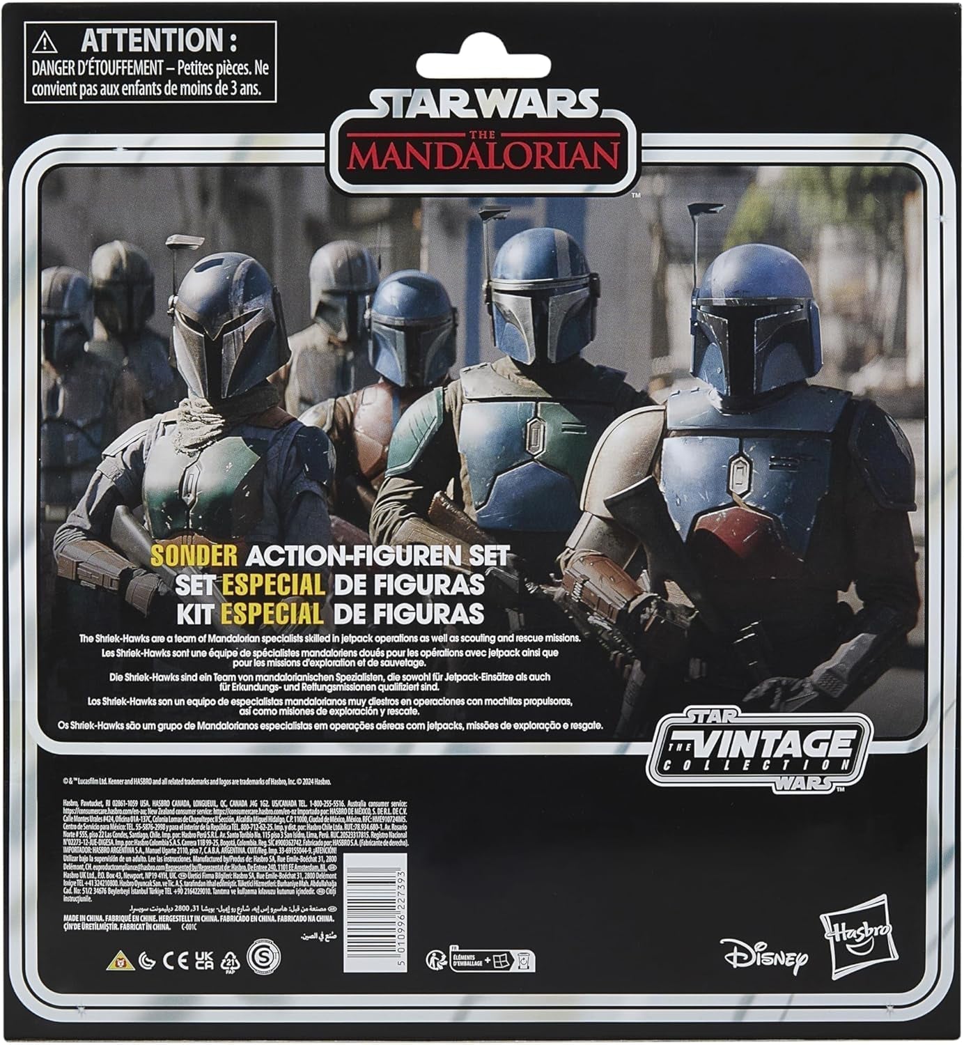 Star Wars Vintage Collection Mandalorian Shriek-Hawk, paquete de 4 figuras de acción Mandalorian, escala 9,5 cm Naty Shop