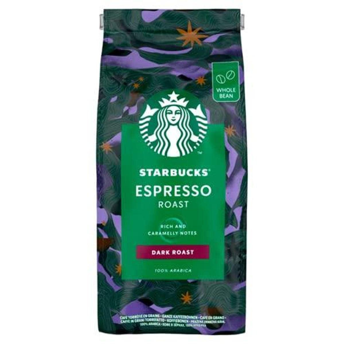 Starbucks® - Granos de espresso tostados negros - 450g