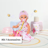 Muñeca bebé Baby Born Lena (Niña) - 36 cm - 7 funciones, incluidos accesorios y colchón - Funciona completamente sin pilas - Apto para niños pequeños a partir de 1 año