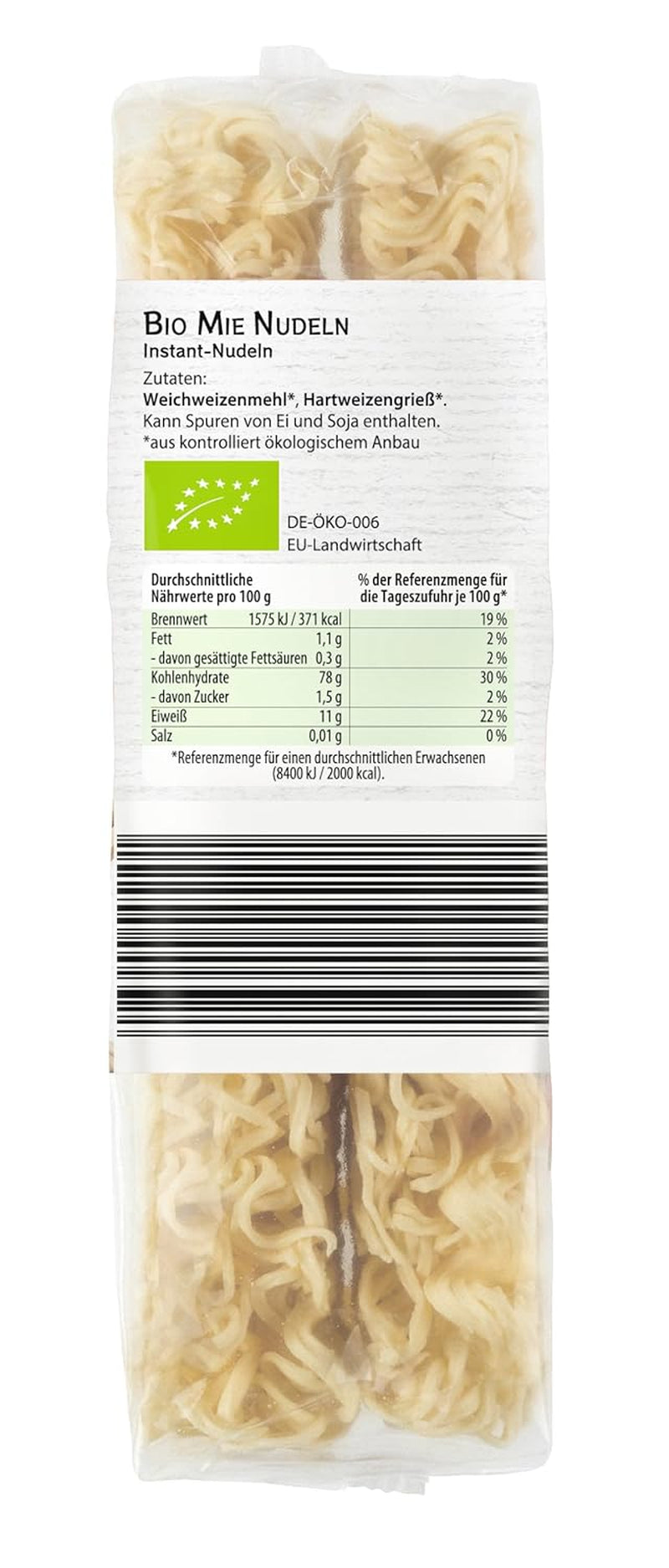 Fideos Mie Orgánicos Bamboo Garden, 250 g