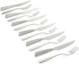Set de bistec Weber Deluxe, 6 piezas, diseño monobloc de acero inoxidable, extra afilado, mango ergonómico Cocina Naty Shop