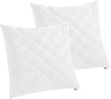 Traumnacht Almohada de bambú con fibras de bambú, hipoalergénica, antibacteriana Juego de almohadas con cremallera, compuesto por 2 almohadas de 40X80Cm, certificado Oeko-Tex, desarrollado en Alemania Naty Shop almohadas estándar Almohada 80 X 80 Cm