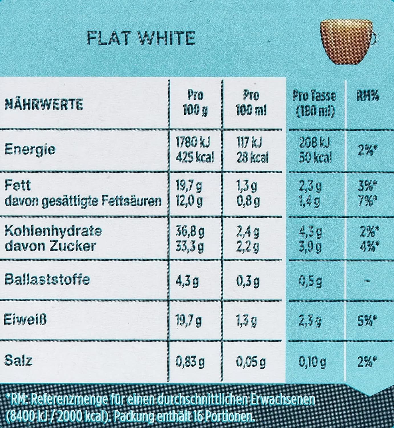 NESCAFÉ Dolce Gusto Flat White, 48 cápsulas de café, Arábica y Robusta Bohnen, Cremig-Milchiger Genuss, Kaffeekreation, Coffee-Shop Trend, Aromaversiegelte, paquete de 9 (3x16 cápsulas)
