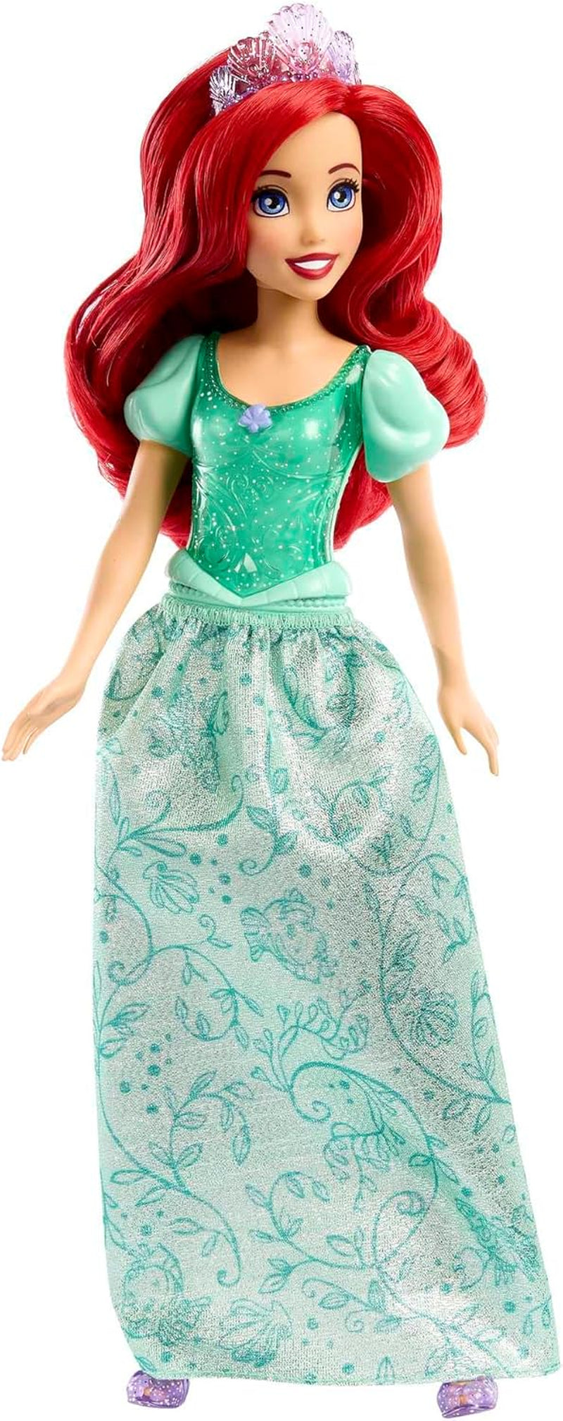 Mattel Disney Princess Ariel Doll, cabello largo, posicionable, zapatos y diadema desmontables, regalos de Disney, juguete para edades de 3 años en adelante, HLW10