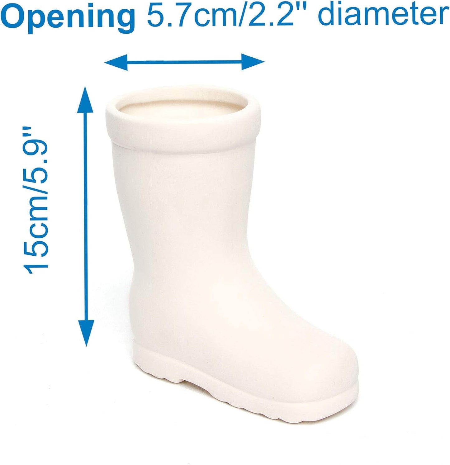 Macetas de cerámica para niños 'Wellies' de Baker Ross (paquete de 2)