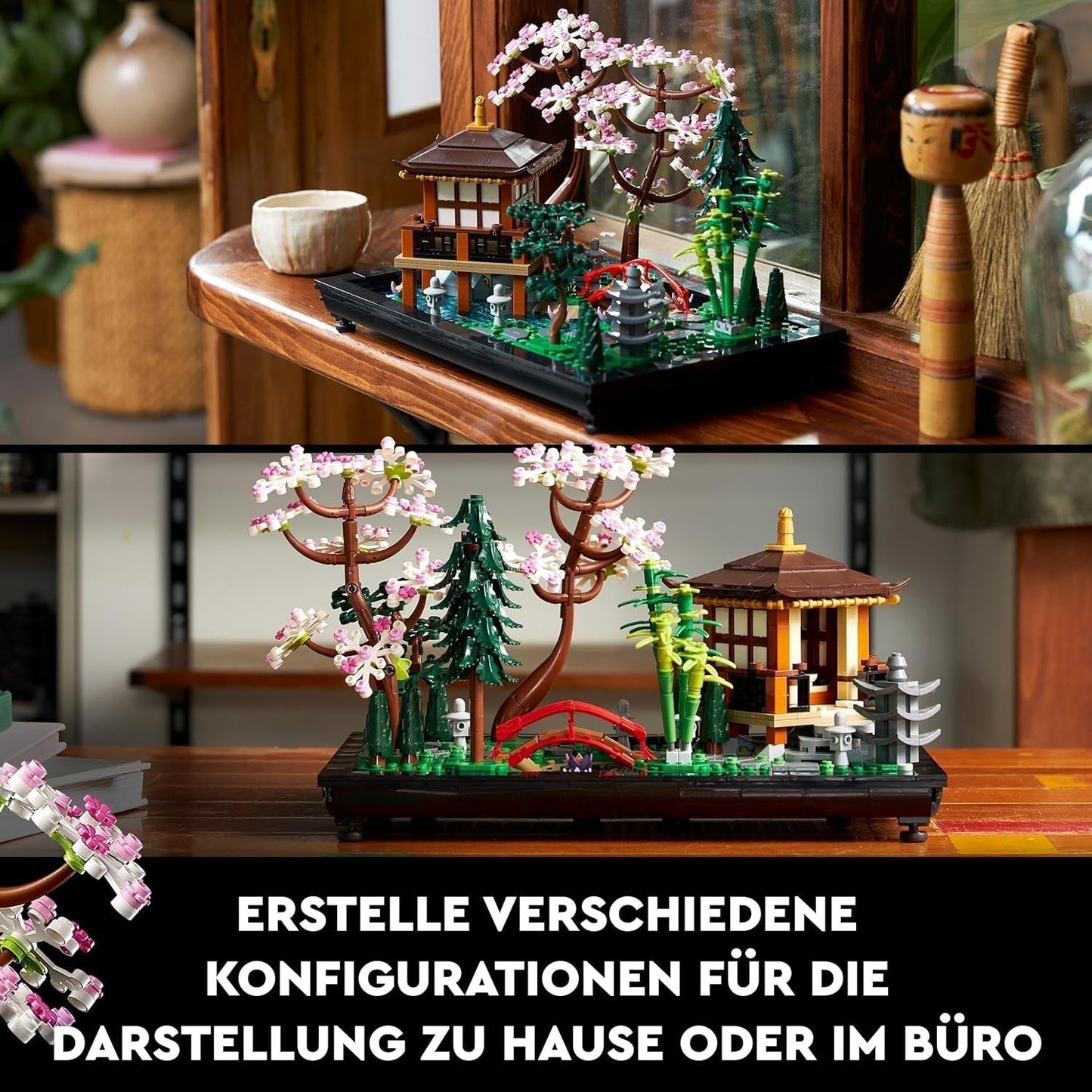 Lego Icons Garden Of Silence - Set de jardín botánico zen para adultos con flores de loto - Decoración de escritorio personalizable de inspiración japonesa - Regalo para mujeres y hombres 10315 Juegos de construcción Besuche den LEGO-Store