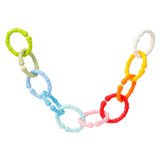 Fehn 10 set de anillas de fijación - ganchos de fijación para silla de coche, parque y cuna de bebé - anillas de fijación de cadena para cochecito para casa y de viaje - anillas en C para bebés y niños pequeños a partir de 0 meses Juguetes Bebe Naty Shop Set de 10 anillas en C