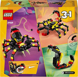 LEGO Creator 3In1 Animales salvajes: Araña sorpresa - juguete para reconstruir en figura de escorpión o serpiente - set de construcción con 3 modelos - regalo para niños y niñas a partir de 7 años 31159 Juegos de construcción Besuche den LEGO-Store