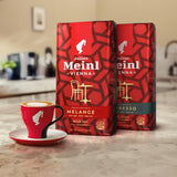 Viena Melange - 500g cereales integrales | Mezcla clásica de café vienés | Café aromático obtenido a partir de granos 100% de Arábica Ideal para cafeteras totalmente automáticas y máquinas de espresso.