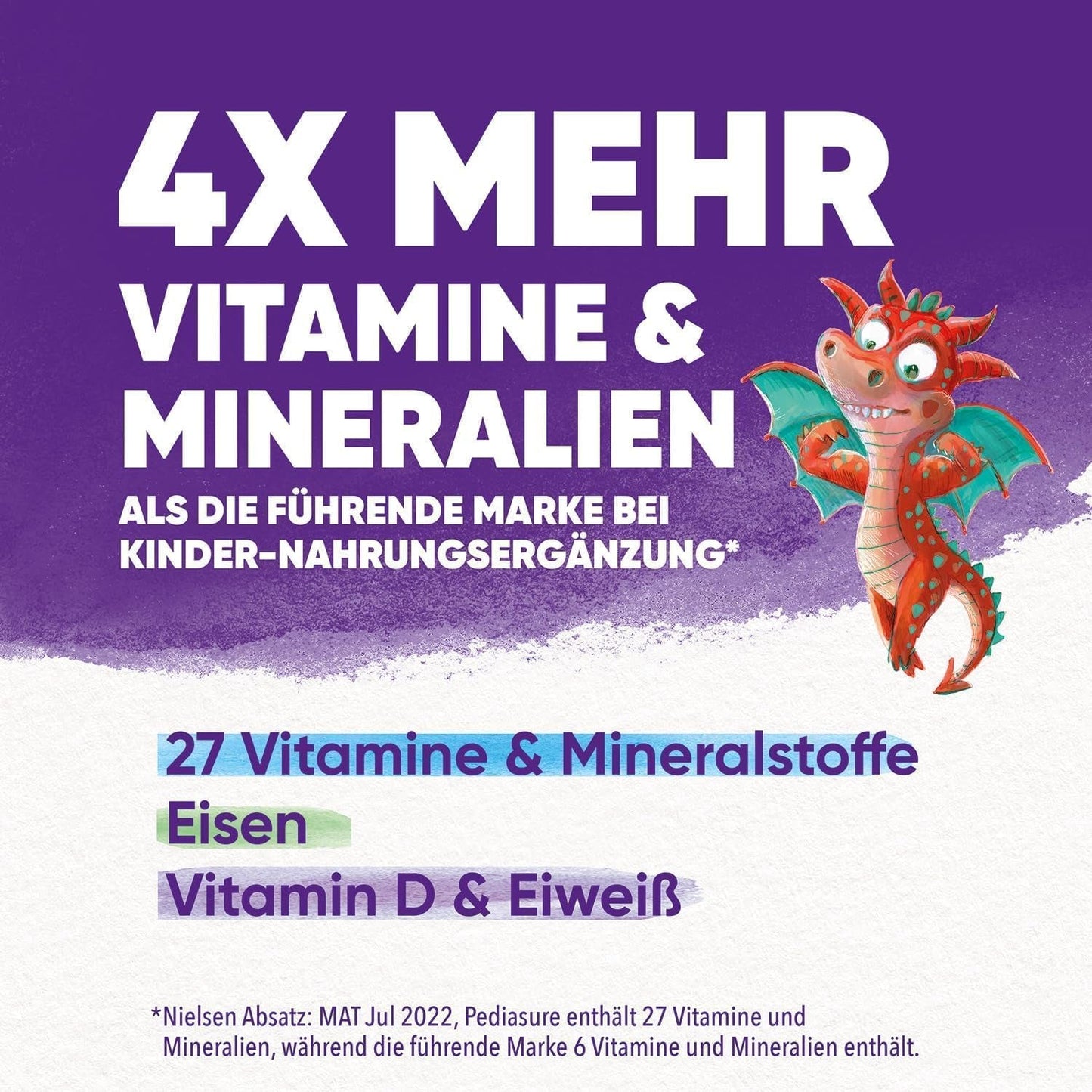 Pediasure Dragon's Power, Suplemento nutricional para niños a partir de 1 año, 27 vitaminas y minerales Naty Shop