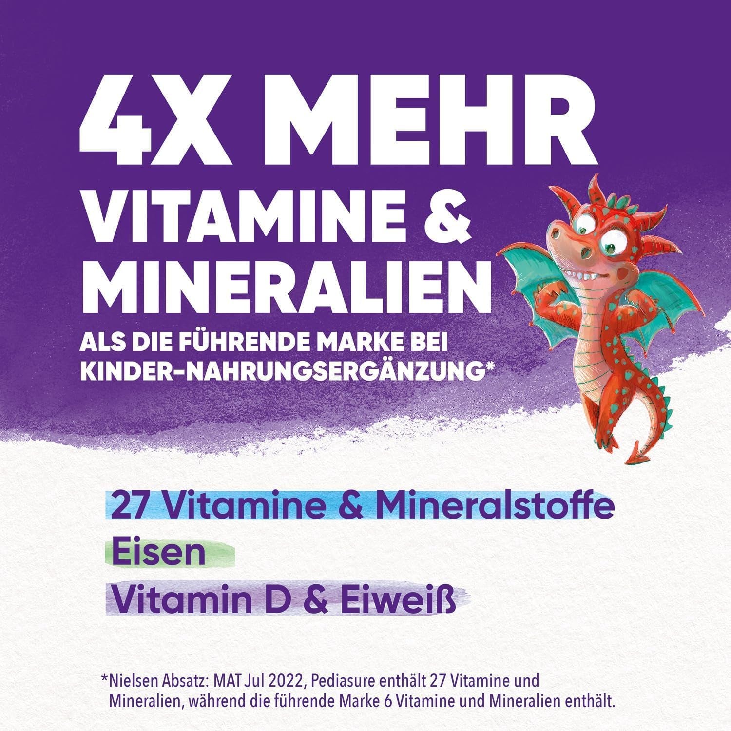 Pediasure Dragon's Power, Suplemento nutricional para niños a partir de 1 año, 27 vitaminas y minerales Naty Shop