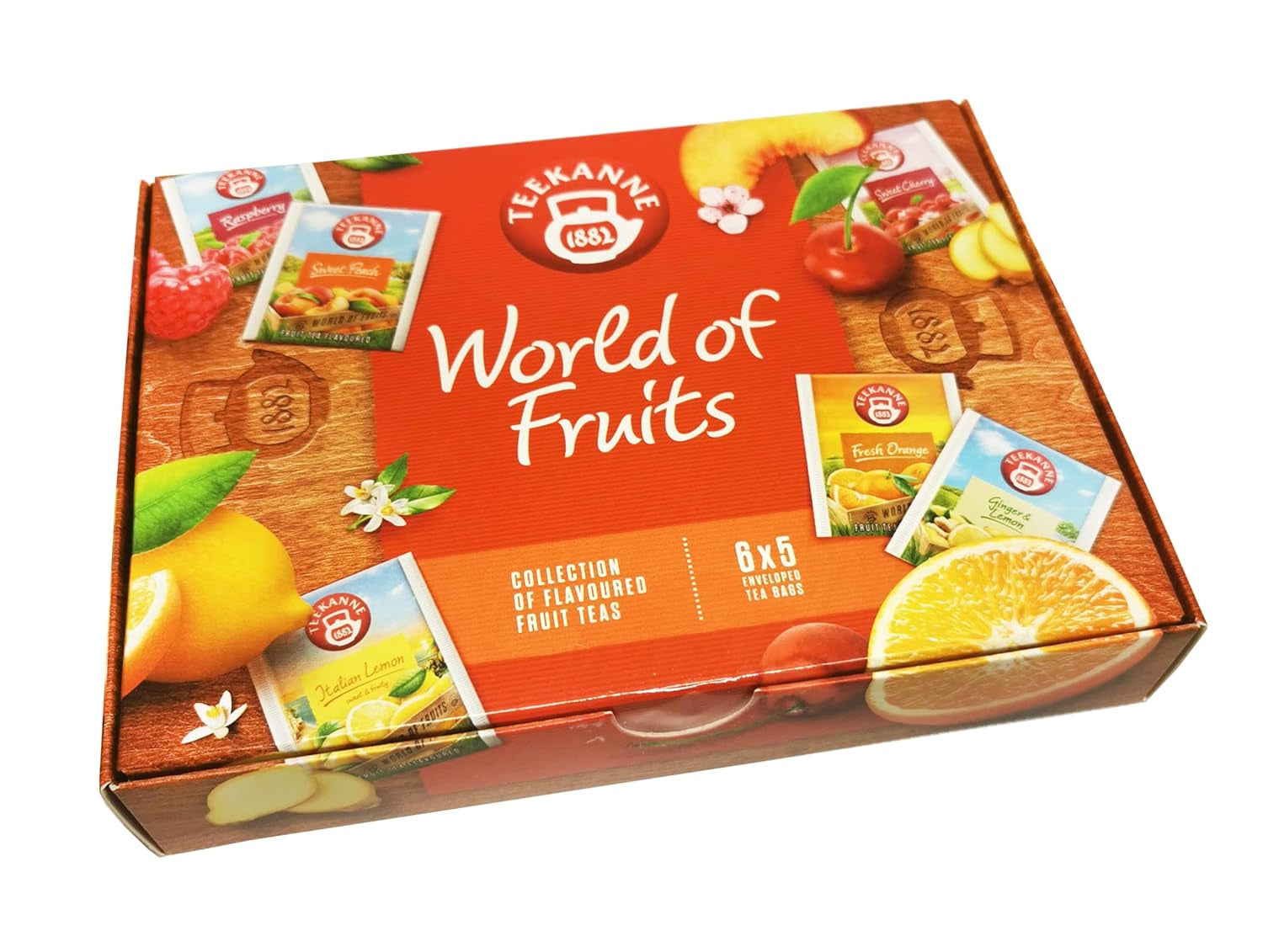 Teekanne World of Fruits (NUEVA EDICIÓN) - Caja con selección de tés de frutas - 6 sabores * 5 bolsitas de té