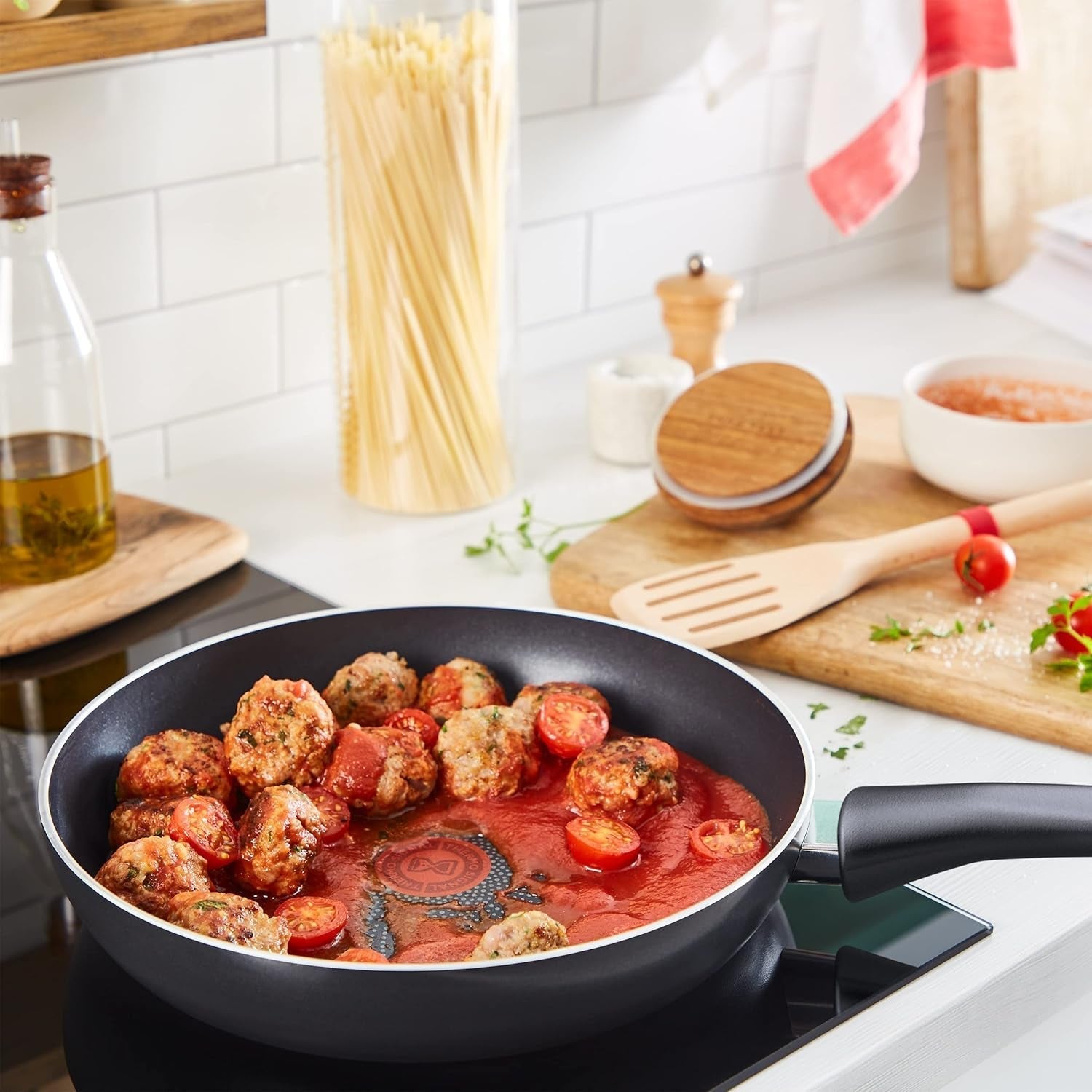 Tefal C27808 Sartén Generous Cook 32 cm, revestimiento antiadherente, fondo Thermo-Fusion, todo tipo de placa de inducción Ollas y Sartenes Naty Shop