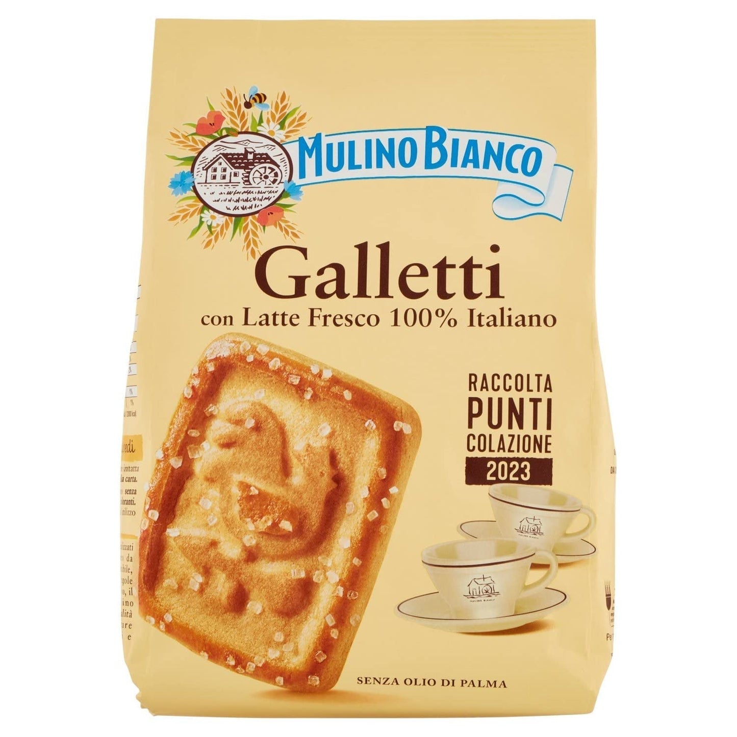 Galletas White Mill Frollini Galletti con leche fresca, 100% italianas, 350 g