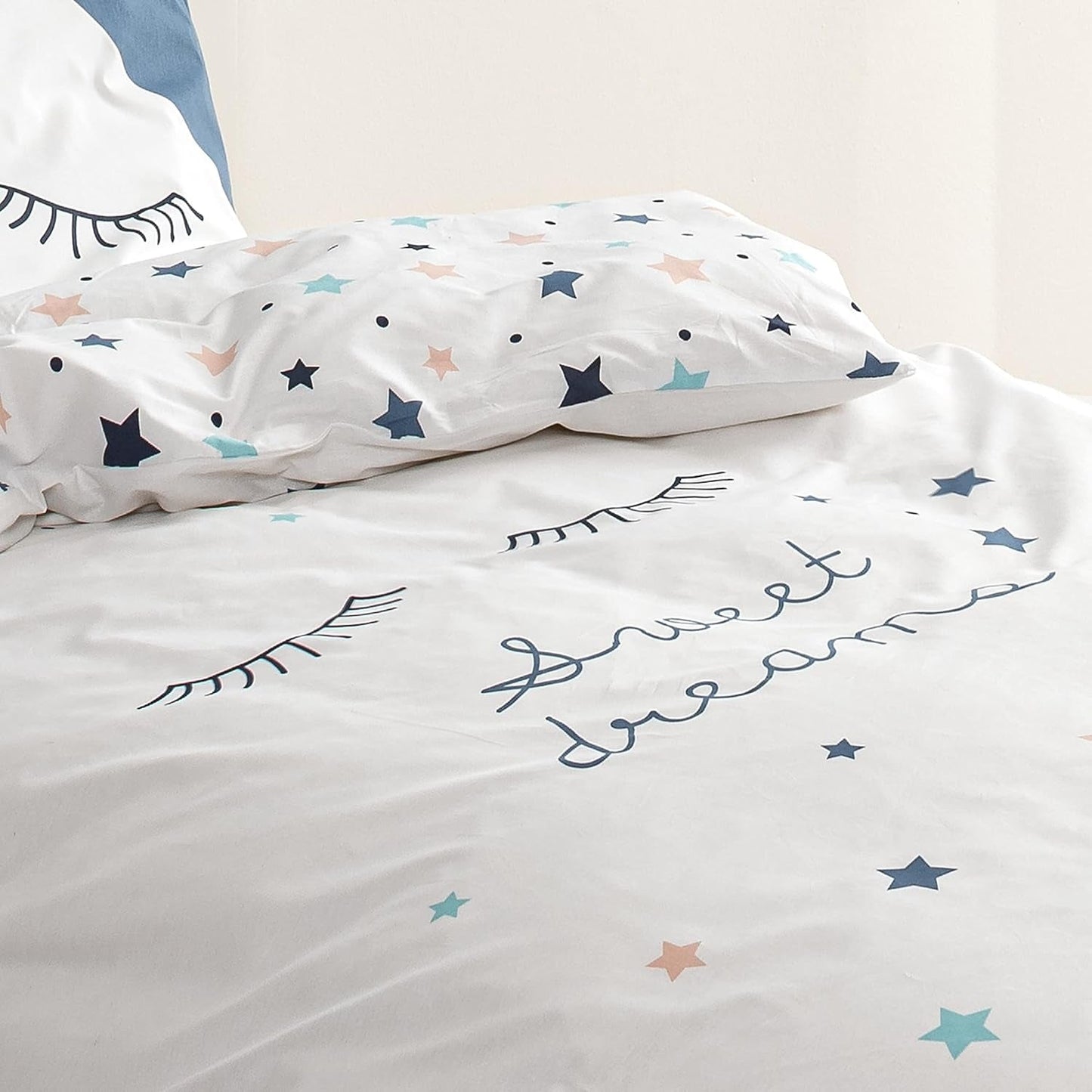 Juego de cama infantil reversible, Ropa de cama Estrellas - infantil Naty Shop