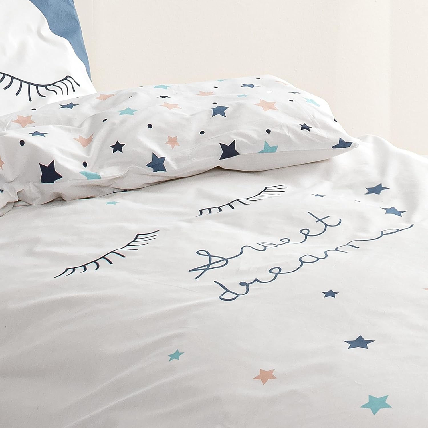 Juego de cama infantil reversible, Ropa de cama Estrellas - infantil Naty Shop