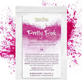 Pretty Pink Natürliche Lebensmittelfarbe Pulver Rosa (Roh Vegan) Pastel Rose Bis Intensiv Rosa-Rot - Essbare Farbe Für Lebensmittel Aus Früchten Und Gemüse - Colorante alimentario natural | Pureraw 5G Naty Shop 5 G (Pack 1Er) Rosa