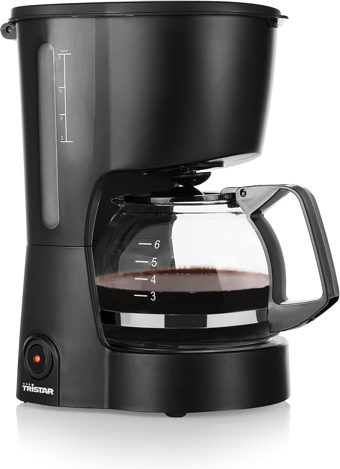 Cafetera Tristar, capacidad 6 tazas, 600W, función mantener caliente, parada automática, filtro permanente, sistema antigoteo, compacta y portátil, fácil de limpiar, CM-1246