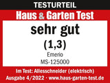 Emerio Cortadora Multiusos "Made in EU" MS-125000, cuchilla de acero inoxidable fabricada en Alemania, regulable 0-17 mm, 100 W Ralladora y Rebanadora Naty Shop