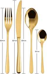 Sambonet 52553G81 - Juego de cubiertos Taste Golden 24 piezas Cocina Naty Shop