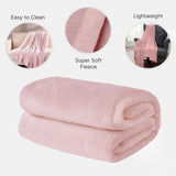 Brentford's Manta Polar De Franela, Extra Suave, Grande, Esponjosa, Cálida, Colcha para Dormitorio, Cama Individual, Sofá, Sofá, Rosa Rubor - 120 X 150 Cm Camas y Mantas Beuche den Brentfords-Store