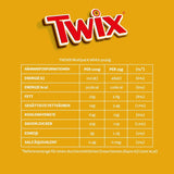 Barras de chocolate blanco Twix; caramelo, galletas, chocolate blanco; paquete múltiple de chocolates; 5 barras (5 x 46 g)