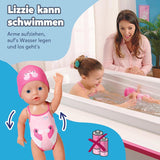 BABY Born Mi Primera Niña Nadadora - Muñeca 30cm - Muñeca de Baño con Mecanismo Giratorio, Resistente al Agua - Funciona sin Pilas - Apto para niños a partir de 1 año