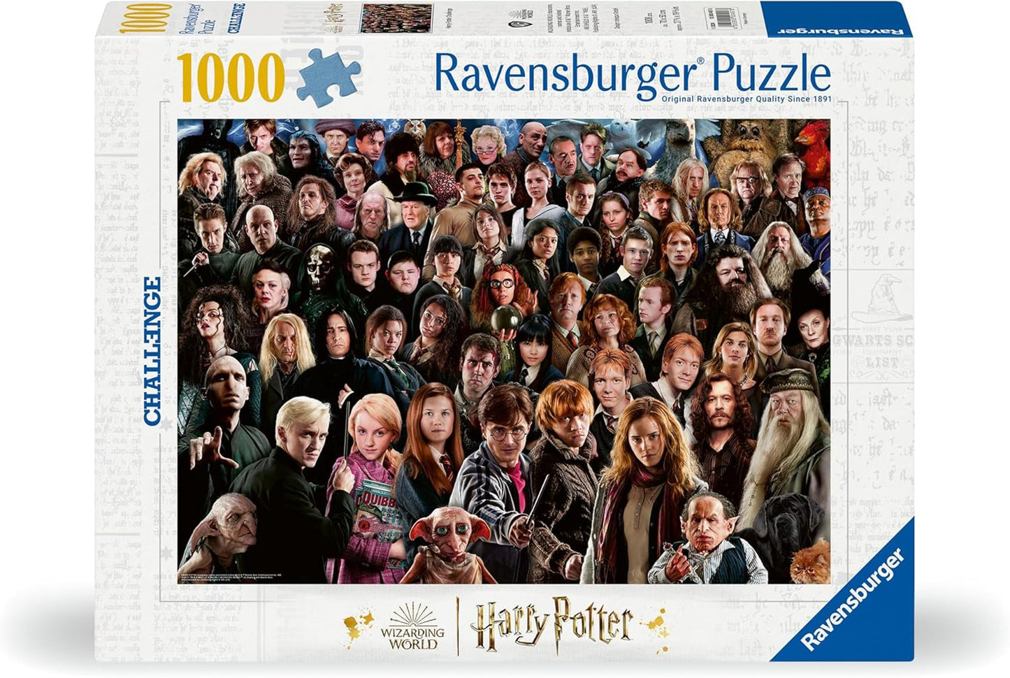 Ravensburger Harry Potter Puzzle de 1000 piezas 12000457 - Más de 70 personajes del mundo mágico de Hogwarts en un rompecabezas para adultos y niños mayores de 14 años Puzzle Naty Shop