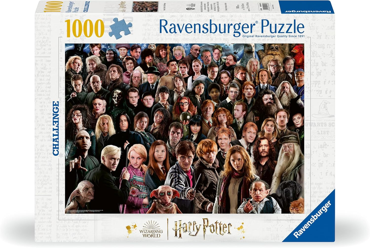 Ravensburger Harry Potter Puzzle de 1000 piezas 12000457 - Más de 70 personajes del mundo mágico de Hogwarts en un rompecabezas para adultos y niños mayores de 14 años Puzzle Naty Shop