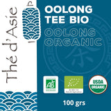 Khla - Té Bio Oolong 100 G - Té Azul - Té Suelto Natural - Té Asiático Orgánico - Suelto y Cortado - Té de Hierbas e Infusiones - De China