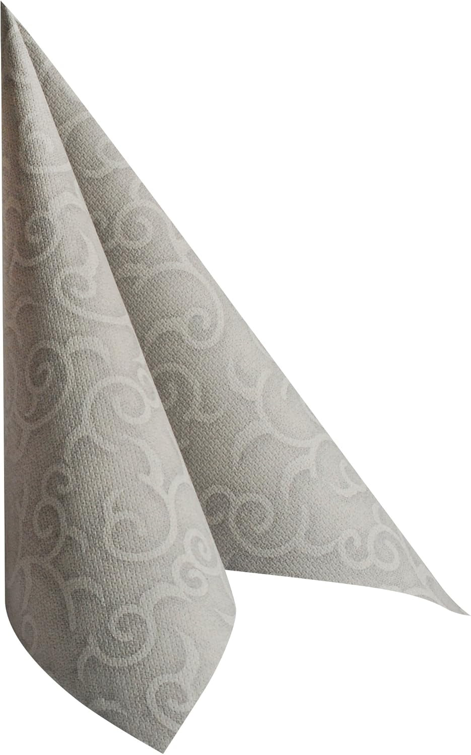 Papstar, 50 servilletas "Colección ROYAL" pliegue 1/4 40 cm x 40 cm gris "Casali", #84889 (paquete de 2)