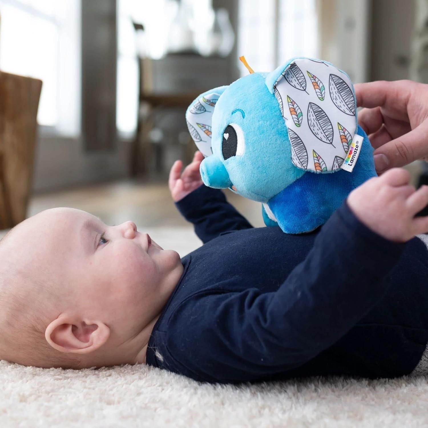 LAMAZE Elefante Puffaboo, Juguete Recién Nacido, Juguete Sensorial Bebé, Regalo para Nuevos Padres, Juguete de Desarrollo para Niños y Niñas de 3 Meses, L27467 Baby Toys Naty Shop