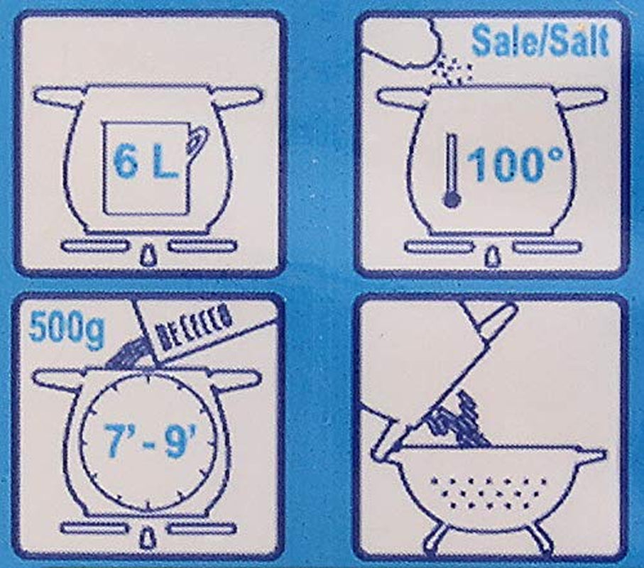 Espaguetis Pasta de Sémola de Grano Duro, 500g