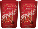 Chocolate Lindt | Cono chocolate con leche LINDOR | 500g | 38 bolas de chocolate con leche con relleno que se deshace en la boca | regalo de chocolate