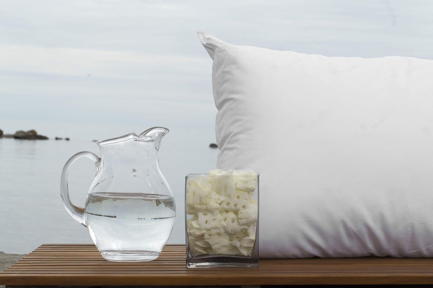 Mediflow The Original 5008 Cojín De Agua 50X70Cm Con Espuma Visco, Blanco, Individual, 1 Pieza (1 Paquete) Naty Shop Almohadas Estándar