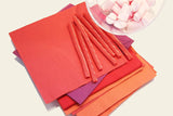 Ser42307107 Lámpara colgante Collection, servilleta 40 X 40, 2 capas, pliegue 1/4, 100 servilletas, 2 capas lisa con borde, fucsia