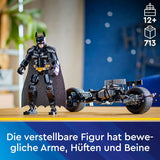 LEGO DC Batman: Bloques de construcción Batman con Batpod, juguete de película de superhéroes, set de juego de aventuras para niños, regalo para niños y niñas 76273 Juegos de construcción Besuche den LEGO-Store